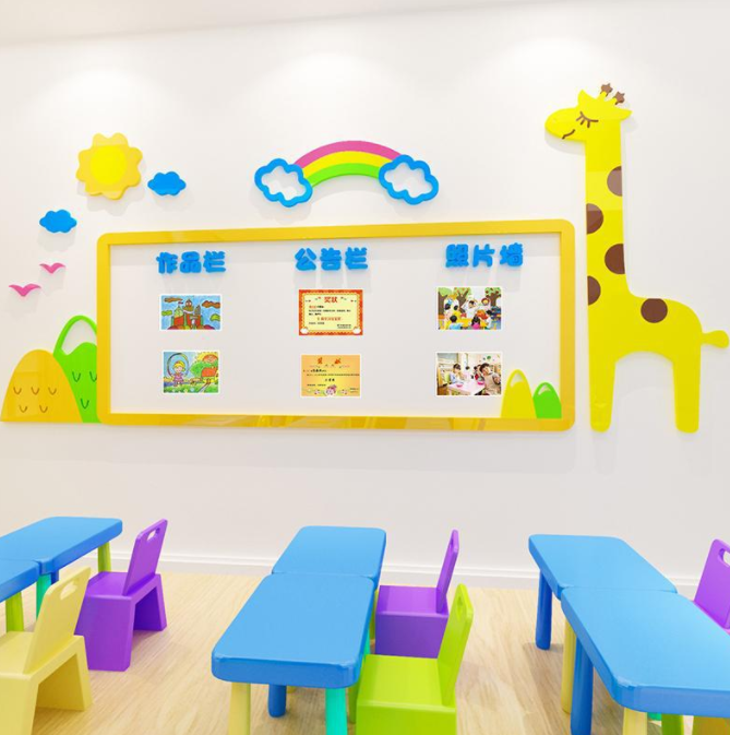 深圳利鑫廣告制作安裝文化墻-幼兒園照片公告欄、墻貼裝飾、早教培訓(xùn)中心、學(xué)校文化墻
