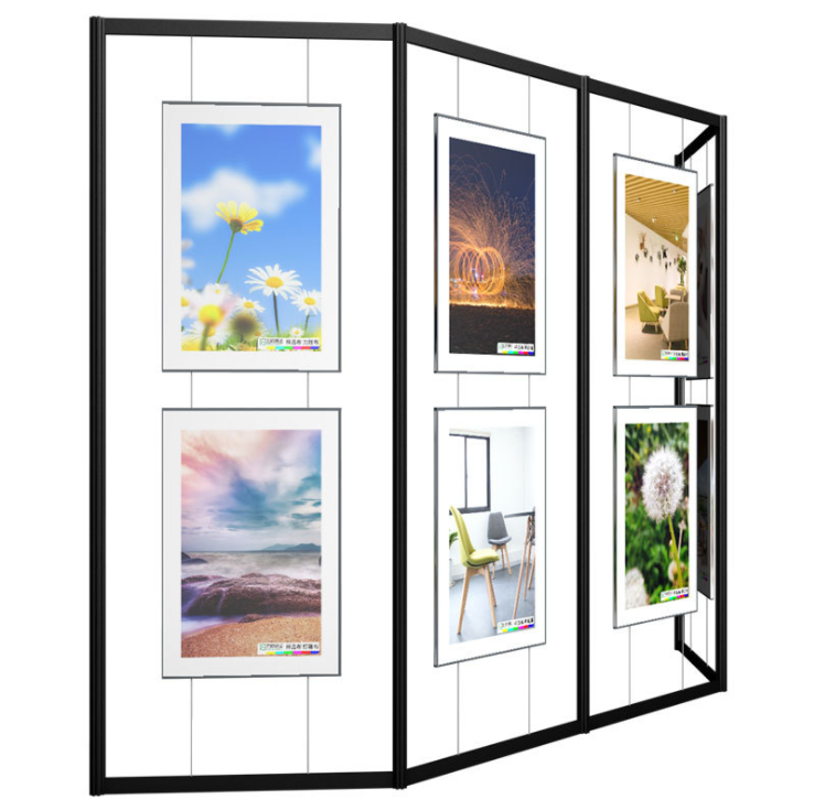 深圳展覽展板制作廠家——畫展展示架、廣告折疊屏風展架、八棱柱展覽、畫廊校園掛畫、隔斷書畫展板